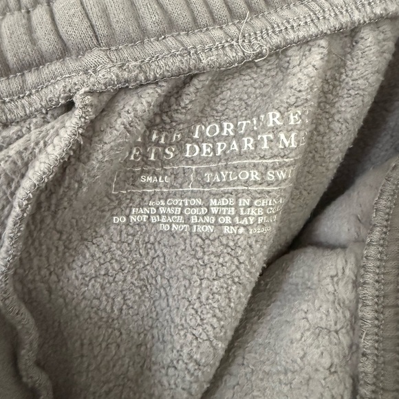 Taylor Swift TTPD Tortured Poets Gray Cozy Sweatpants - Picture 5 of 7